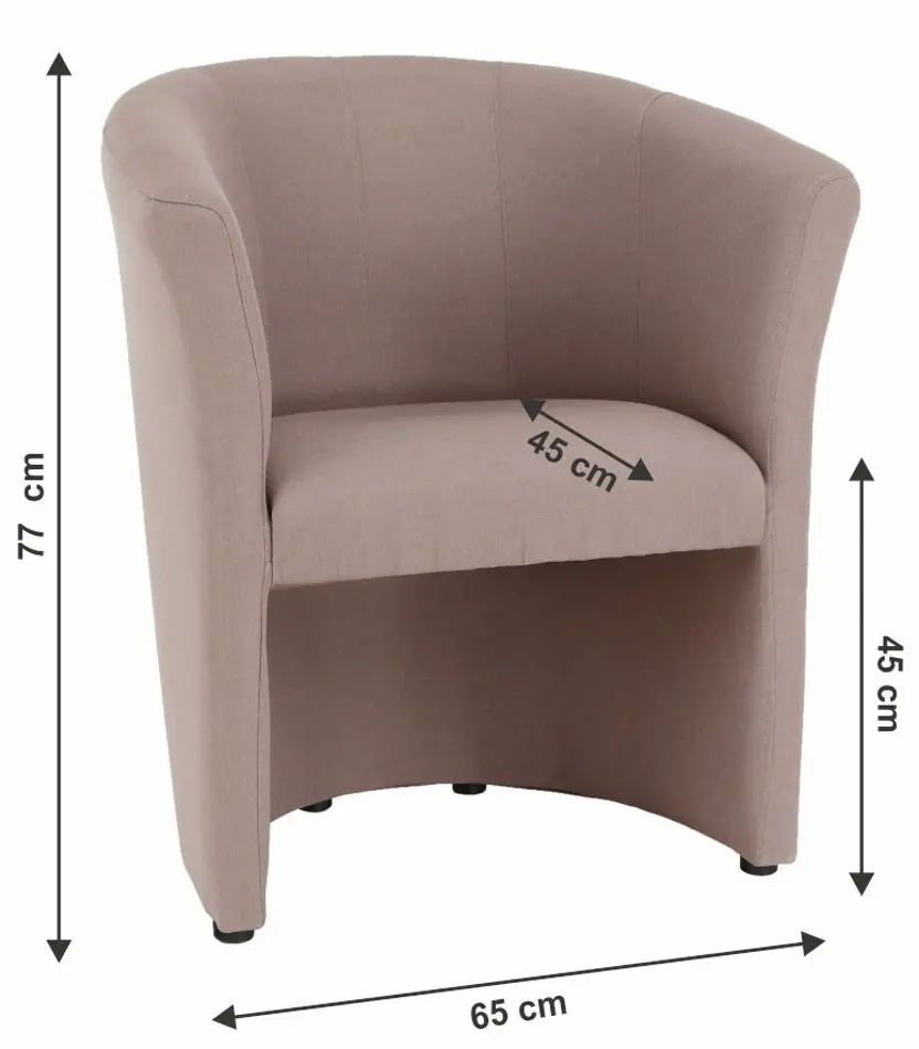 Кресло Mobhaus Cuba Savana (Powdery Pink) - 8