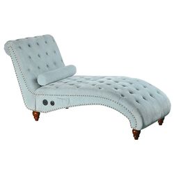 Sezlong moale Mobhaus Gregor (Dark Gray/Dark Walnut)