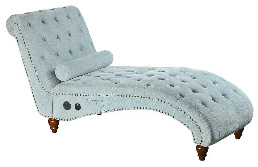 Sezlong moale Mobhaus Gregor (Dark Gray/Dark Walnut)