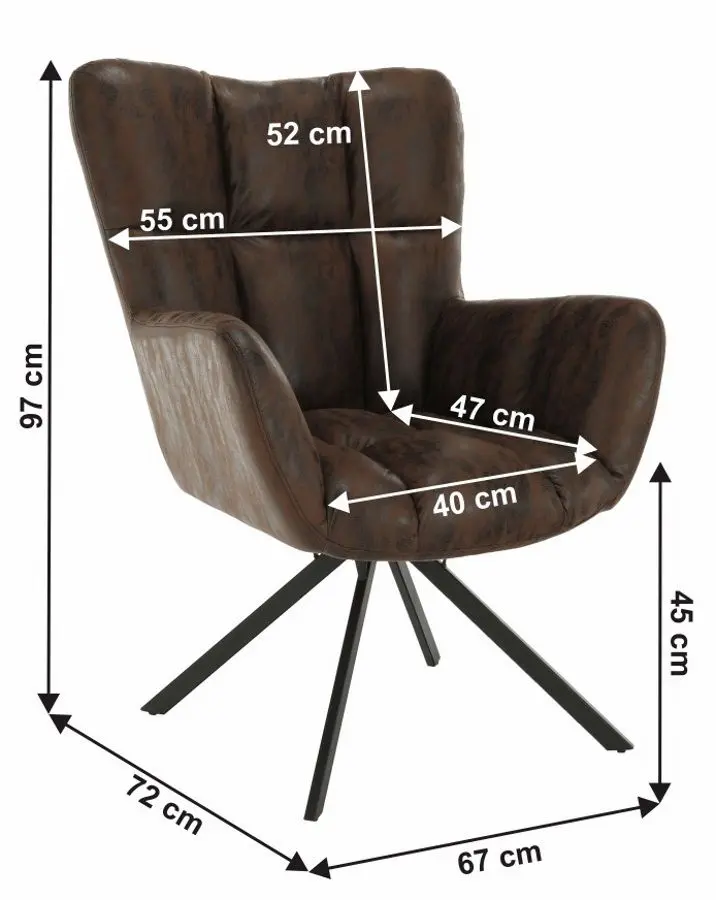 Fotoliu Mobhaus Komodo (Brown)