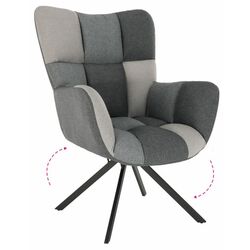 Кресло Mobhaus Komodo (Patchwork Gray) Thumb