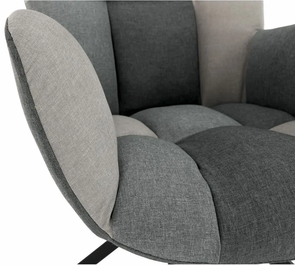 Кресло Mobhaus Komodo (Patchwork Gray) - 8