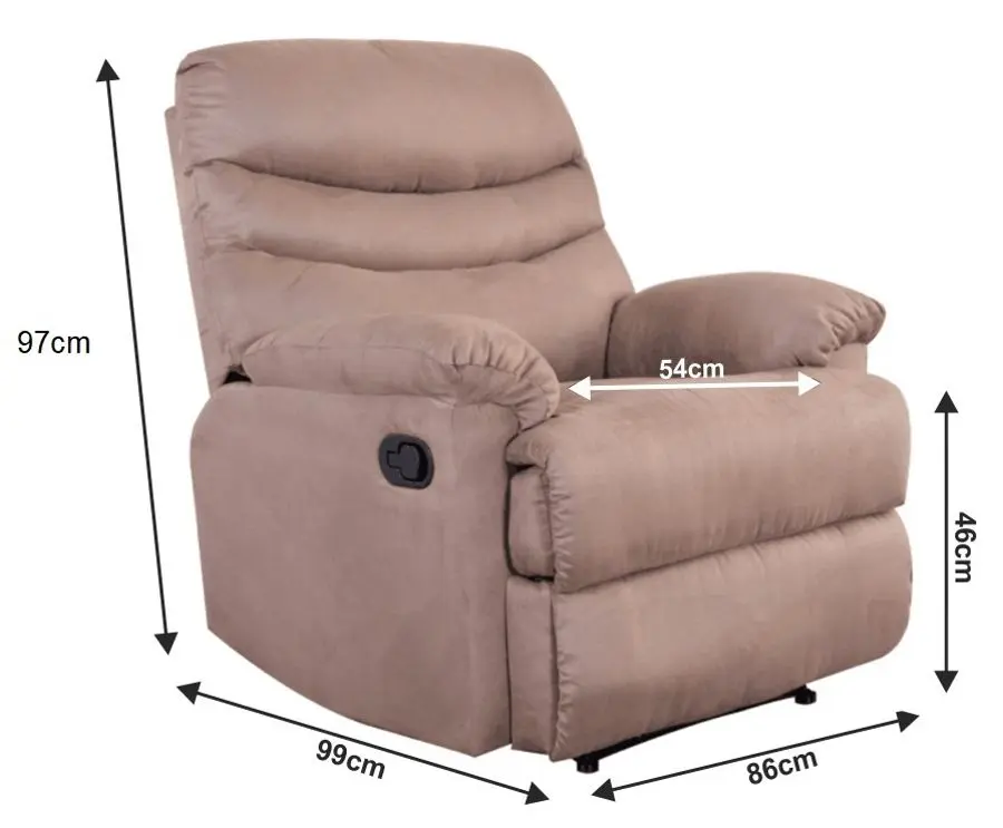 Fotoliu masaj Mobhaus Lambert (Gray-Brown)