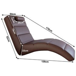Sezlong moale Mobhaus Long (Brown) Thumb