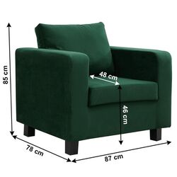 Fotoliu Mobhaus Luana (Emerald) Thumb