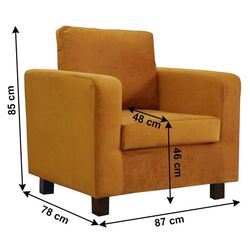 Fotoliu Mobhaus Luana (Mustard) Thumb