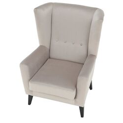 Fotoliu Mobhaus Rodeza (Cream/Black) Thumb