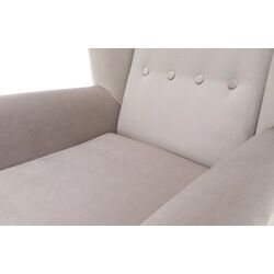 Fotoliu Mobhaus Rodeza (Cream/Black) Thumb