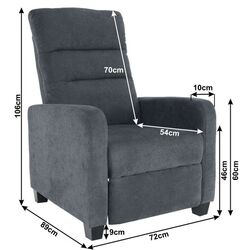 Fotoliu Mobhaus Turner (Gray) Thumb