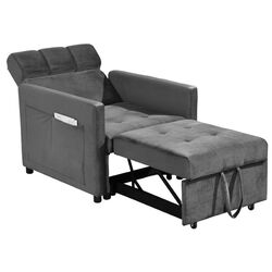 Fotoliu extensibil Mobhaus Igrim (Light Gray) Thumb