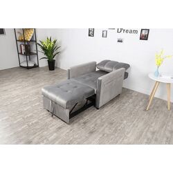 Fotoliu extensibil Mobhaus Igrim (Light Gray) Thumb