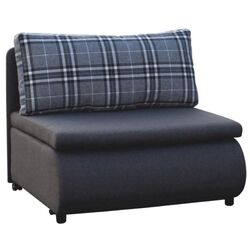 Fotoliu extensibil Mobhaus Keny New (Gray/Checkered pattern)