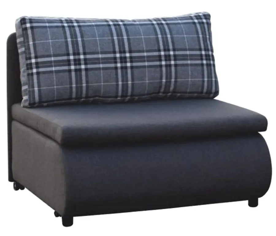 Fotoliu extensibil Mobhaus Keny New (Gray/Checkered pattern)