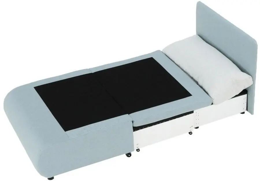 Fotoliu extensibil Mobhaus Keny New (Menthol/Cream)