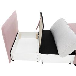 Fotoliu extensibil Mobhaus Keny New (Pink/Light Gray) Thumb