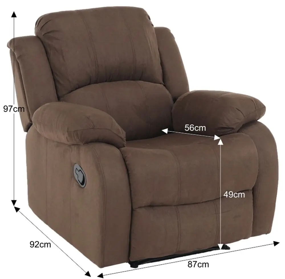 Fotoliu-recliner Mobhaus Askoy (Brown)