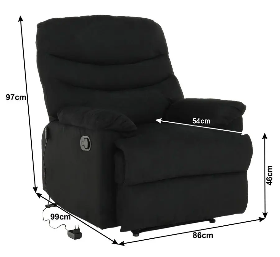 Fotoliu masaj Mobhaus Lambert (Black)