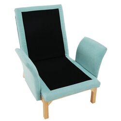 Fotoliu cu suport pentru picioare Mobhaus Zander (Menthol/Natural) Thumb