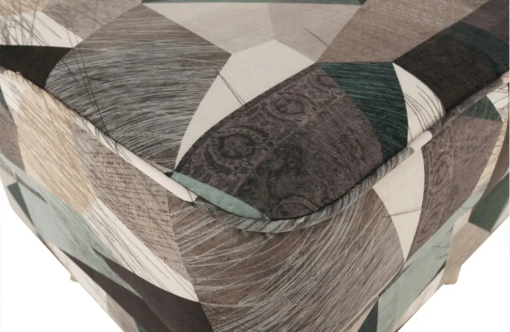 Fotoliu cu puf Mobhaus Astrid (Brown-Green)