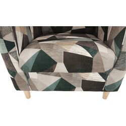 Fotoliu cu puf Mobhaus Astrid (Brown-Green) Thumb