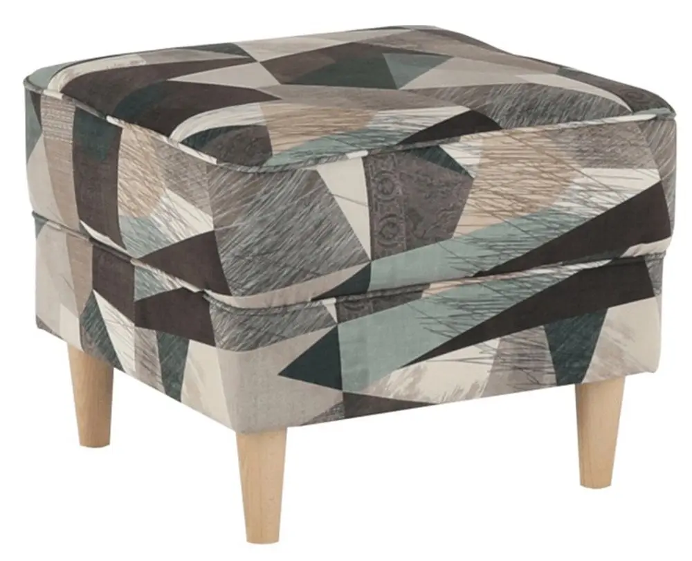 Fotoliu cu puf Mobhaus Astrid (Brown-Green)