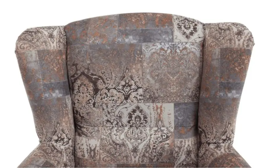 Fotoliu cu puf Mobhaus Astrid (Brown/Vintage)