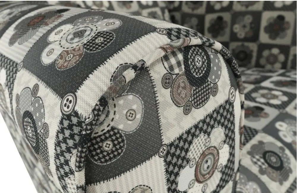 Кресло с пуфом Mobhaus Astrid (Gray/Flowers) - 6