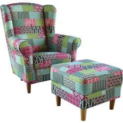 Fotoliu cu puf Mobhaus Astrid M1 (Multicolor)