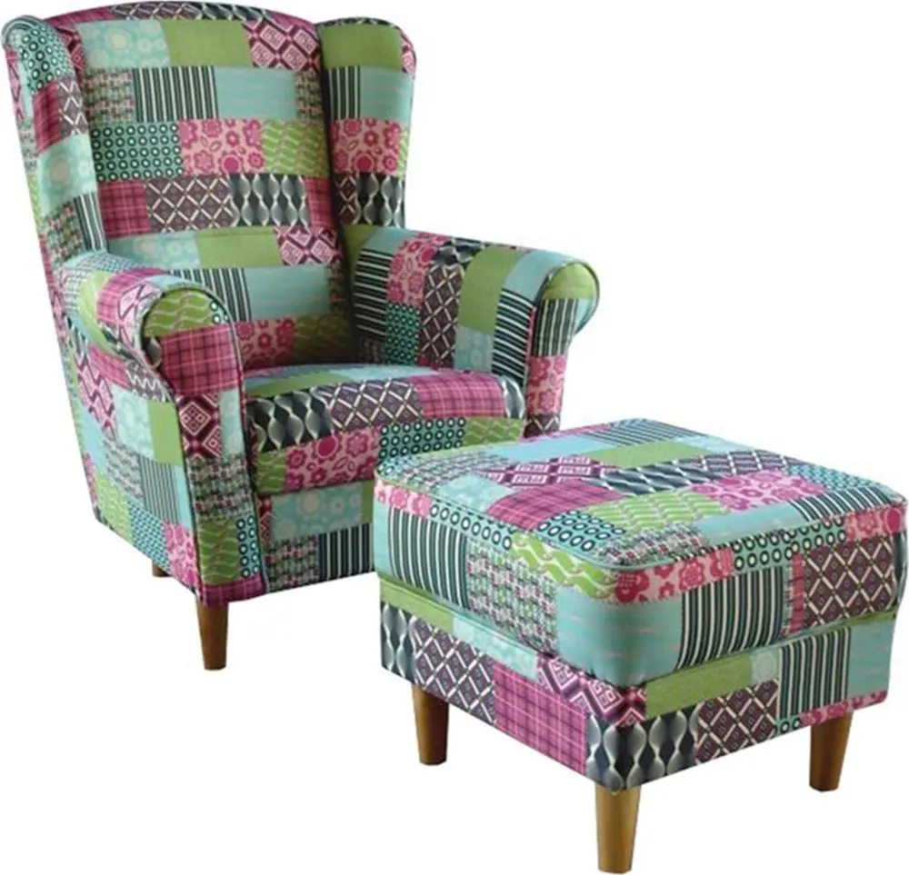 Fotoliu cu puf Mobhaus Astrid M1 (Multicolor)