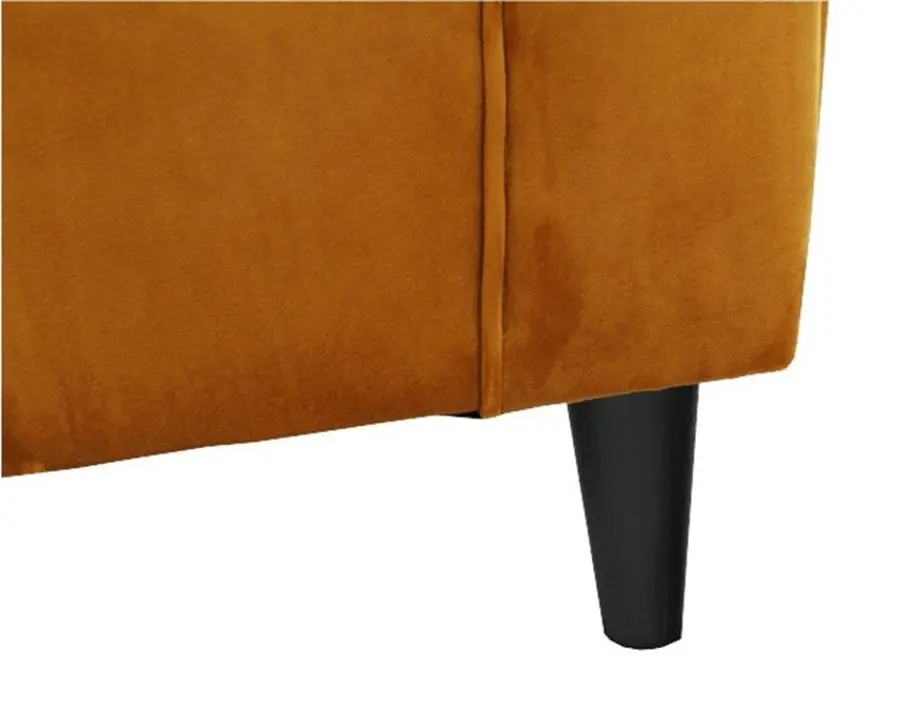 Fotoliu cu puf Mobhaus Astrid (Mustard)