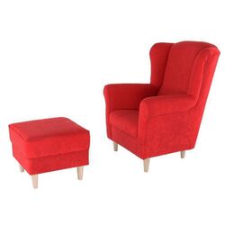 Fotoliu cu puf Mobhaus Astrid (Red) Thumb
