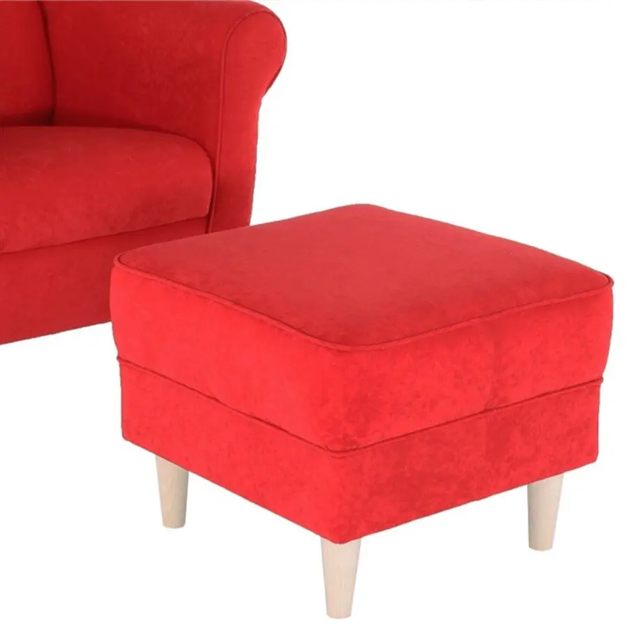 Fotoliu cu puf Mobhaus Astrid (Red)
