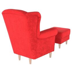 Fotoliu cu puf Mobhaus Astrid (Red) Thumb