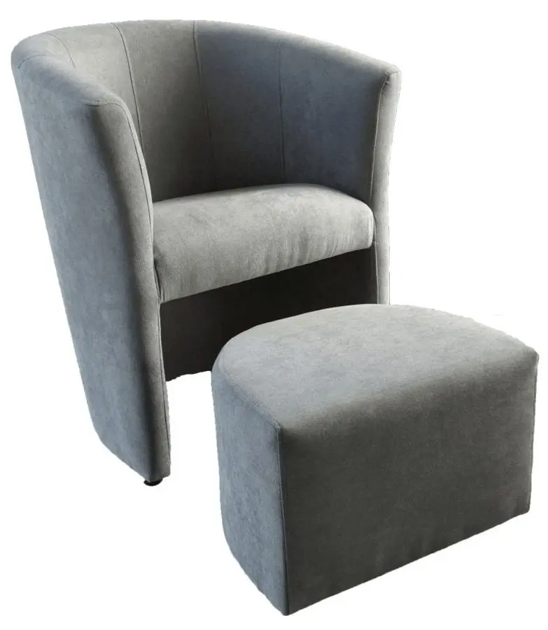 Fotoliu cu puf Mobhaus Rose (Gray)