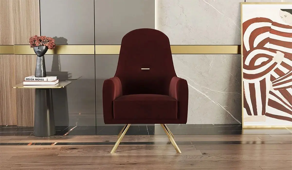 Fotoliu ModaLife Demre (Dark Red/Black)