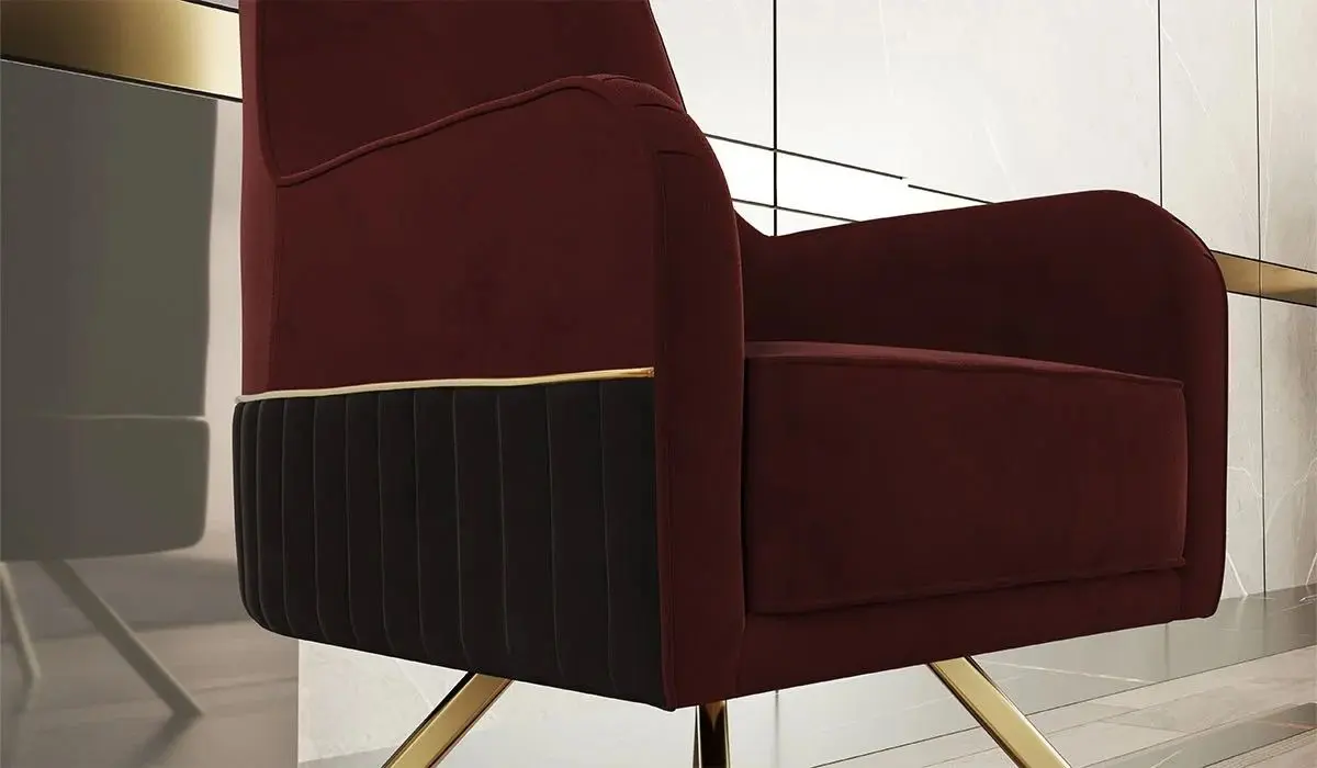 Fotoliu ModaLife Demre (Dark Red/Black)