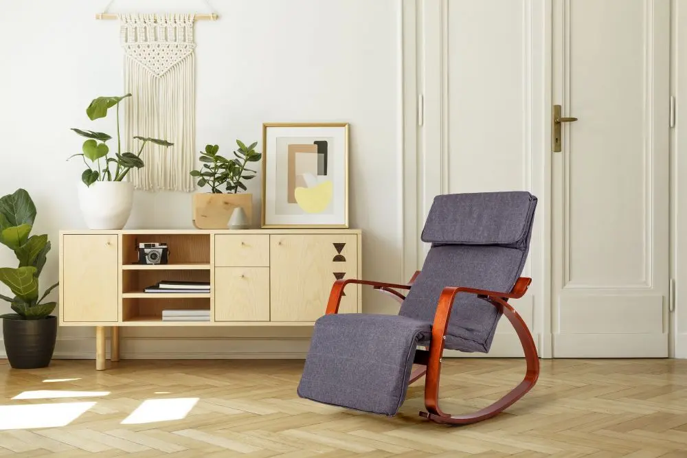 Кресло-качалка Modern Home TXRC-02 (Grey/Walnut)