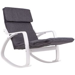Fotoliu balansoar Modern Home TXRC-02 (Grey/White) Thumb