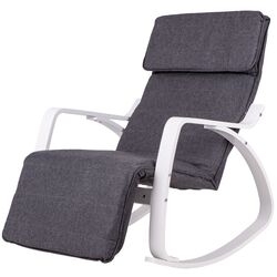 Fotoliu balansoar Modern Home TXRC-02 (Grey/White) Thumb