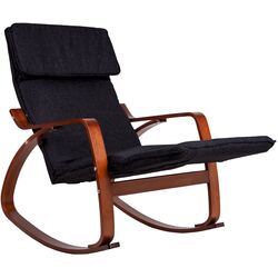 Fotoliu balansoar Modern Home TXRC-03 (Black/Walnut) Thumb
