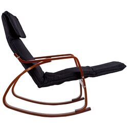 Fotoliu balansoar Modern Home TXRC-03 (Black/Walnut) Thumb