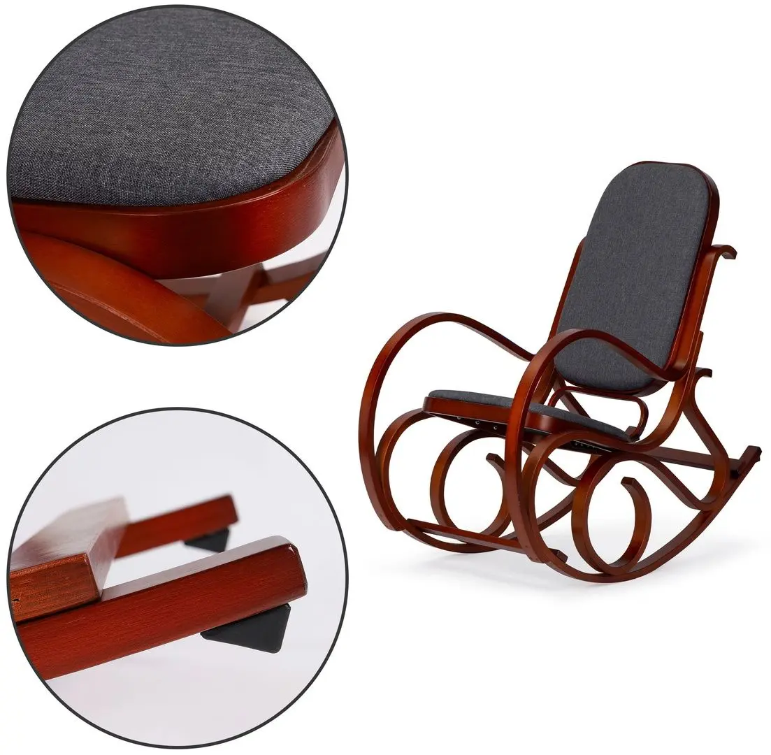 Fotoliu balansoar Modern Home TXWQM-F001 (Dark grey/Brown)