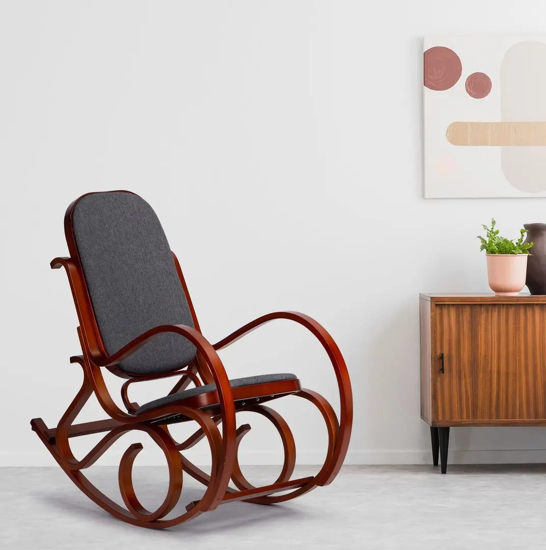 Fotoliu balansoar Modern Home TXWQM-F001 (Dark grey/Brown)