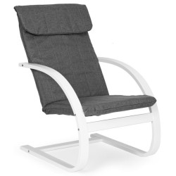 Кресло с подставкой для ног Modern Home TXWQM-31-6 (White/Grey) Thumb