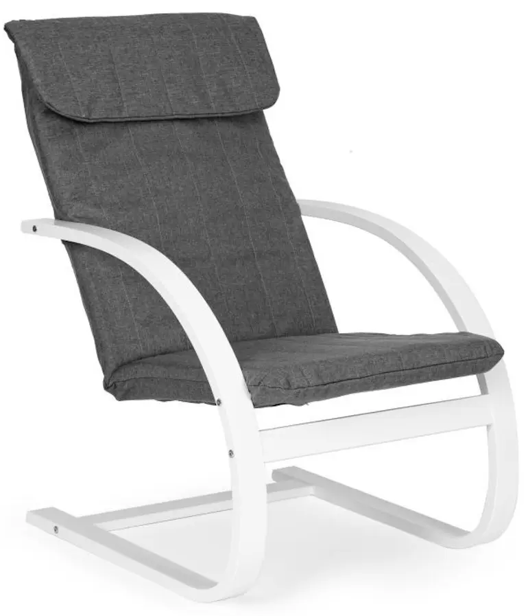 Кресло с подставкой для ног Modern Home TXWQM-31-6 (White/Grey) - 3