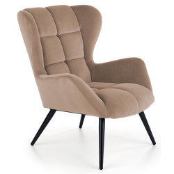 Fotoliu Halmar Tyrion (Beige/Black) Thumb