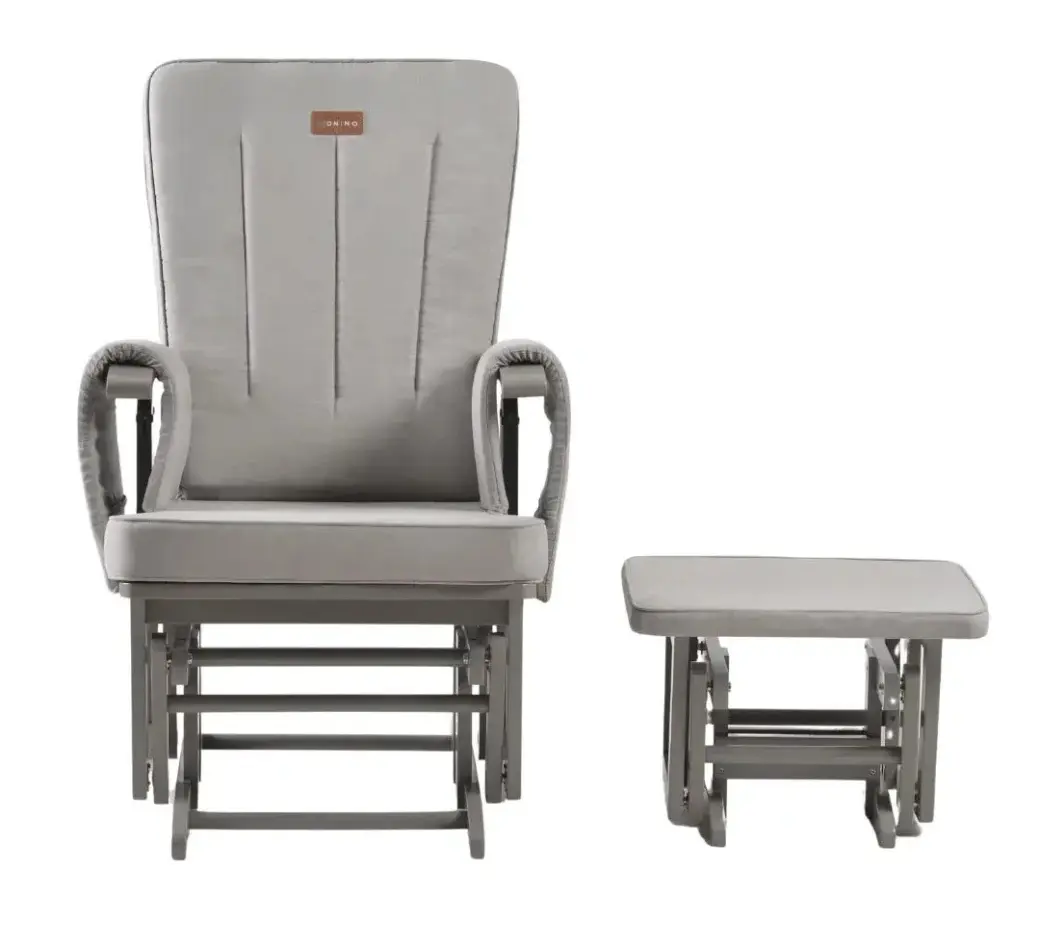 Fotoliu cu suport pentru picioare Onino Calm.me Classic (Pearl Grey) - 5