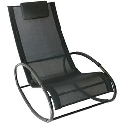 Fotoliu balansoar Outsunny 84A-090 (Black) Thumb