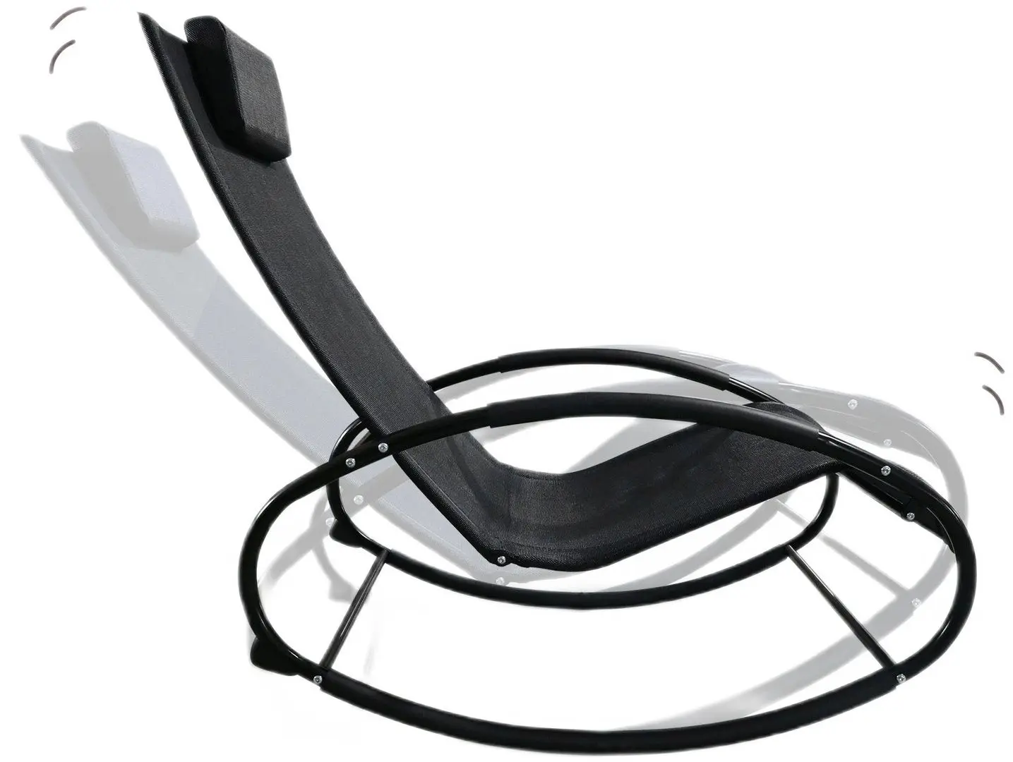 Fotoliu balansoar Outsunny 84A-090 (Black) - 4