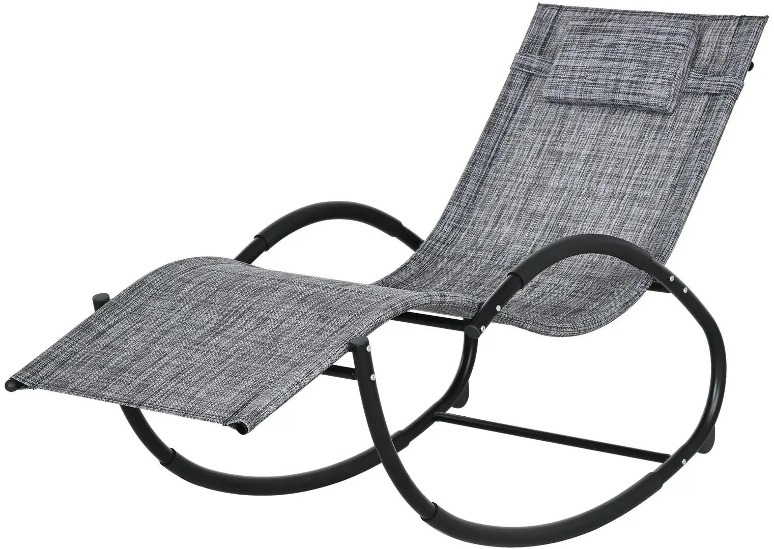 Шезлонг-качалка Outsunny 84A-120V01GY (Grey) - 5